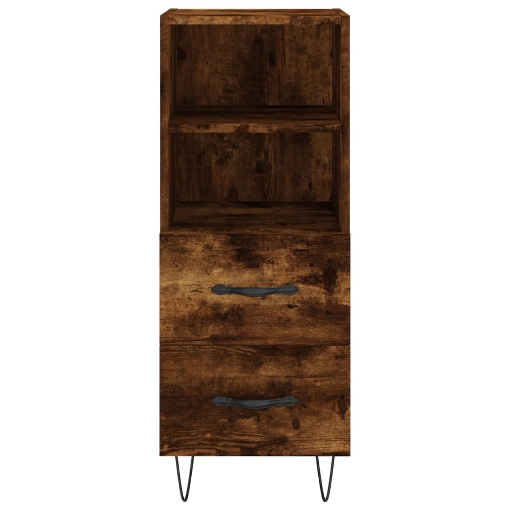 Buffet Chêne fumé 34,5x34x90 cm Bois d'ingénierie - XIOS