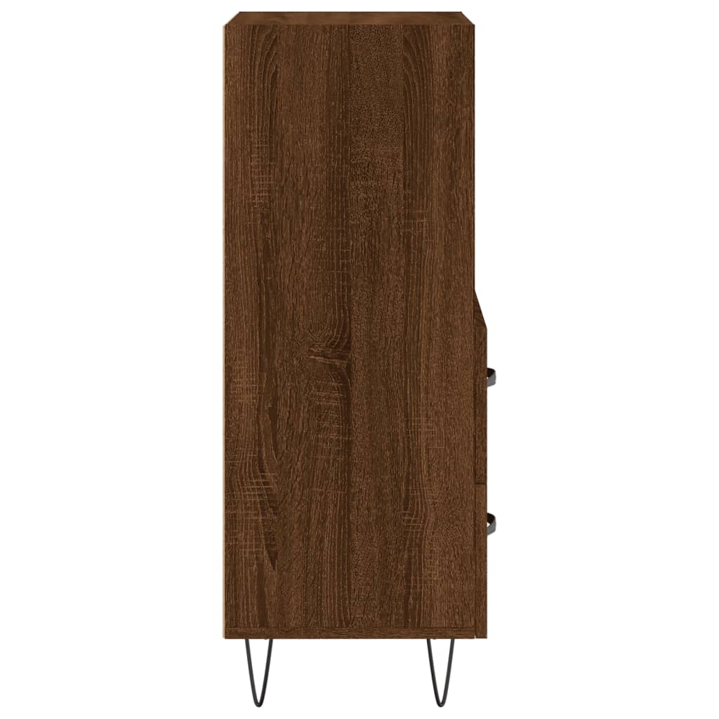 Buffet Chêne marron 34,5x34x90 cm Bois d'ingénierie - XIOS