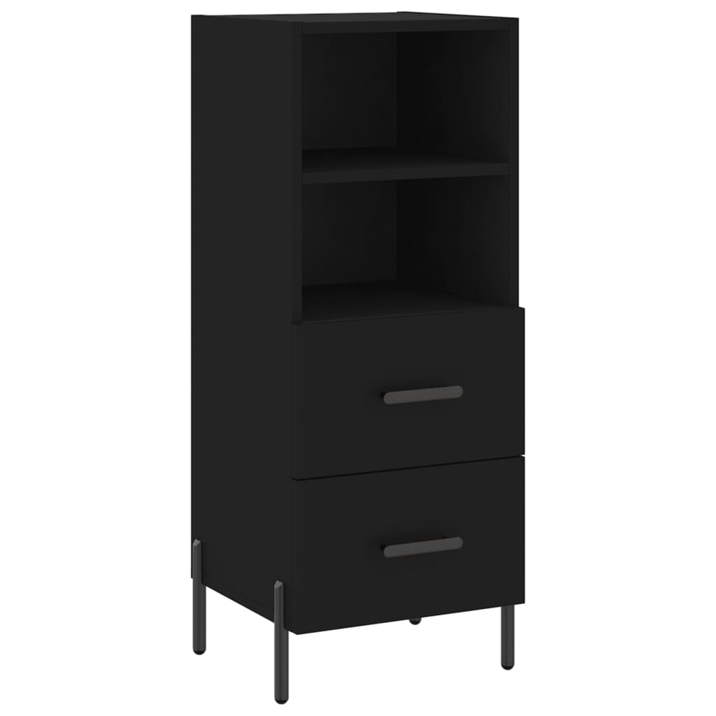 Buffet Noir 34,5x34x90 cm Bois d'ingénierie - XIOS