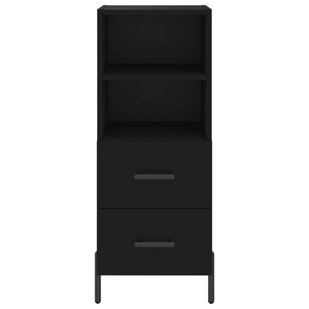 Buffet Noir 34,5x34x90 cm Bois d'ingénierie - XIOS