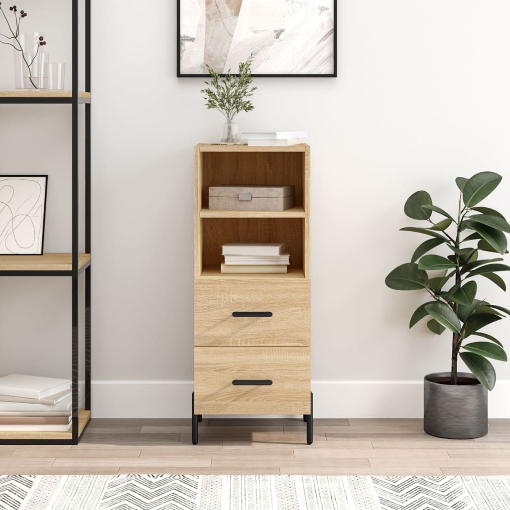 Buffet Chêne sonoma 34,5x34x90 cm Bois d'ingénierie - XIOS