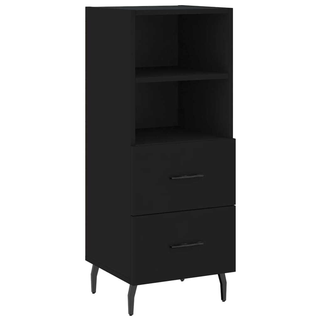 Buffet Noir 34,5x34x90 cm Bois d'ingénierie - XIOS