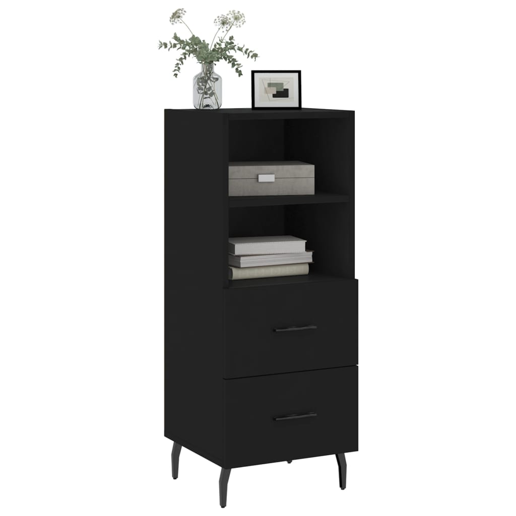 Buffet Noir 34,5x34x90 cm Bois d'ingénierie - XIOS
