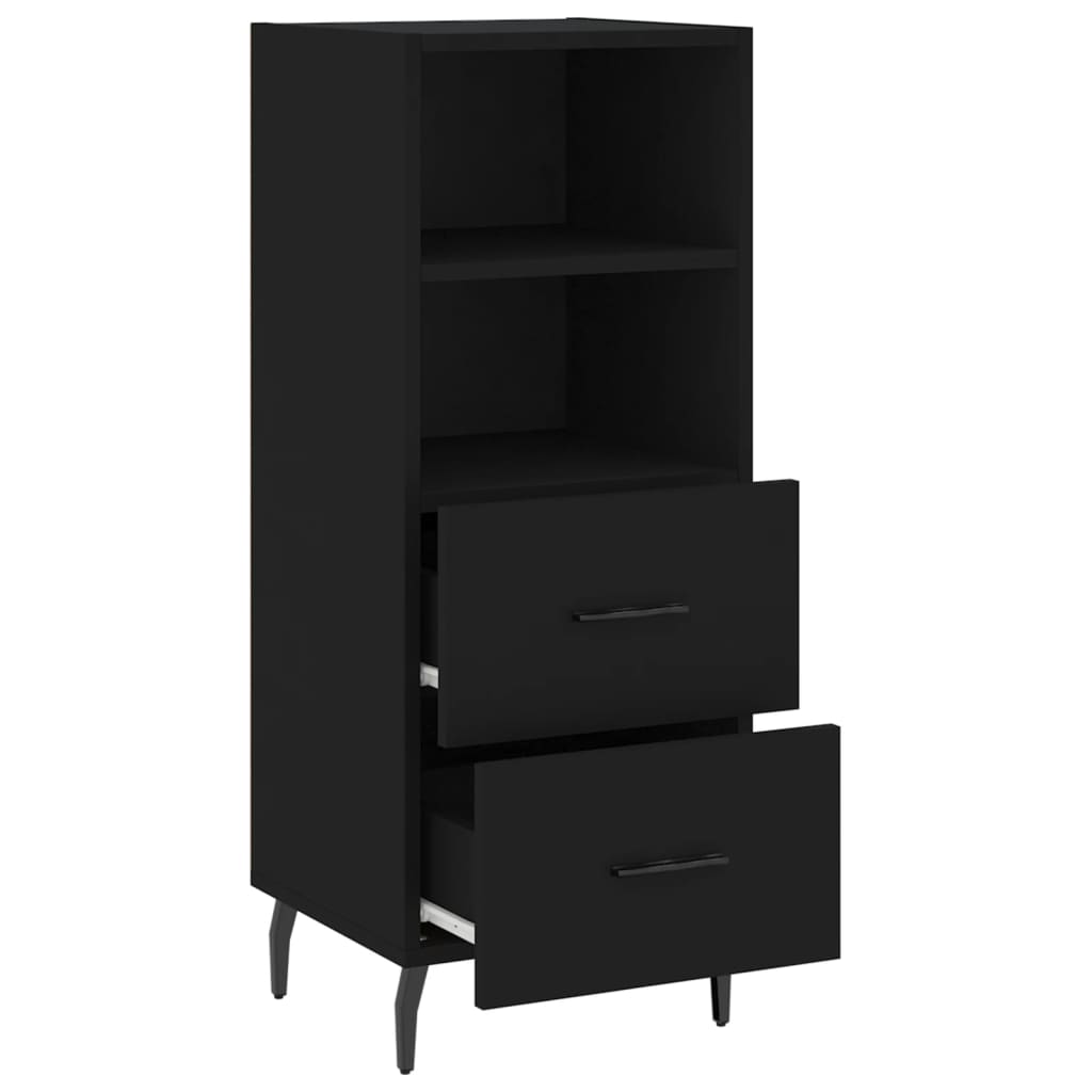 Buffet Noir 34,5x34x90 cm Bois d'ingénierie - XIOS