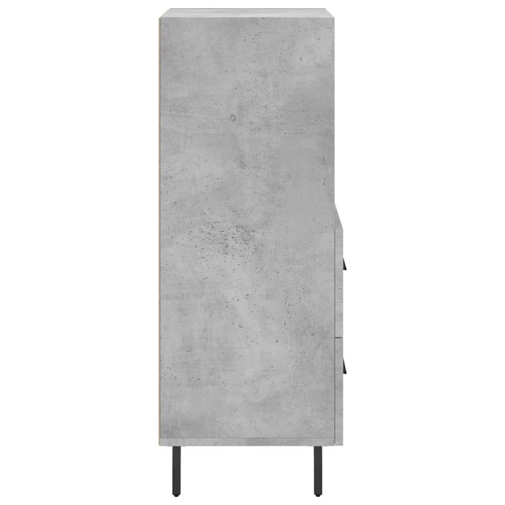 Buffet Gris béton 34,5x34x90 cm Bois d'ingénierie - XIOS