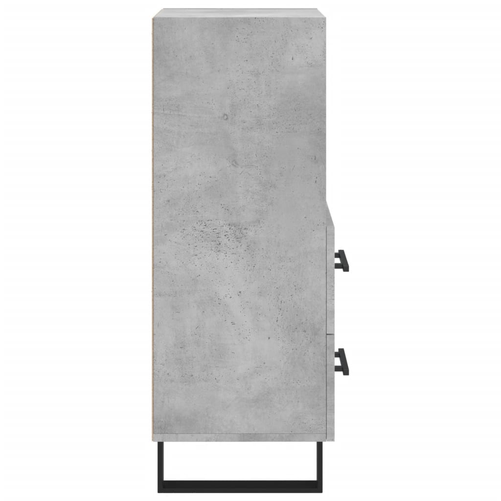 Buffet Gris béton 34,5x34x90 cm Bois d'ingénierie - XIOS