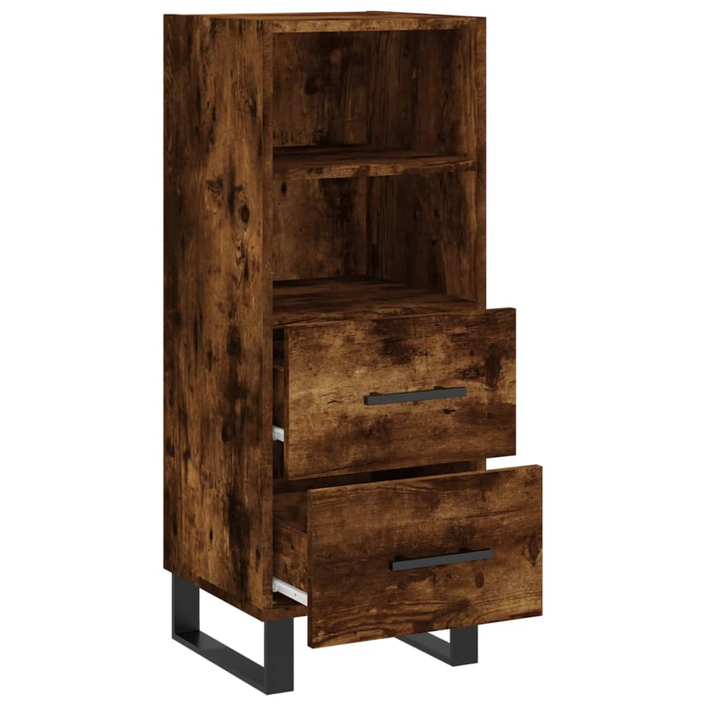 Buffet Chêne fumé 34,5x34x90 cm Bois d'ingénierie - XIOS