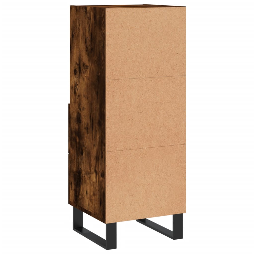 Buffet Chêne fumé 34,5x34x90 cm Bois d'ingénierie - XIOS