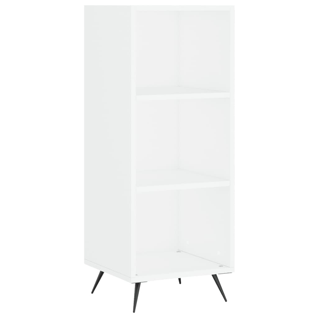 Armoire à étagères blanc 34,5x32,5x90 cm bois d'ingénierie - XIOS