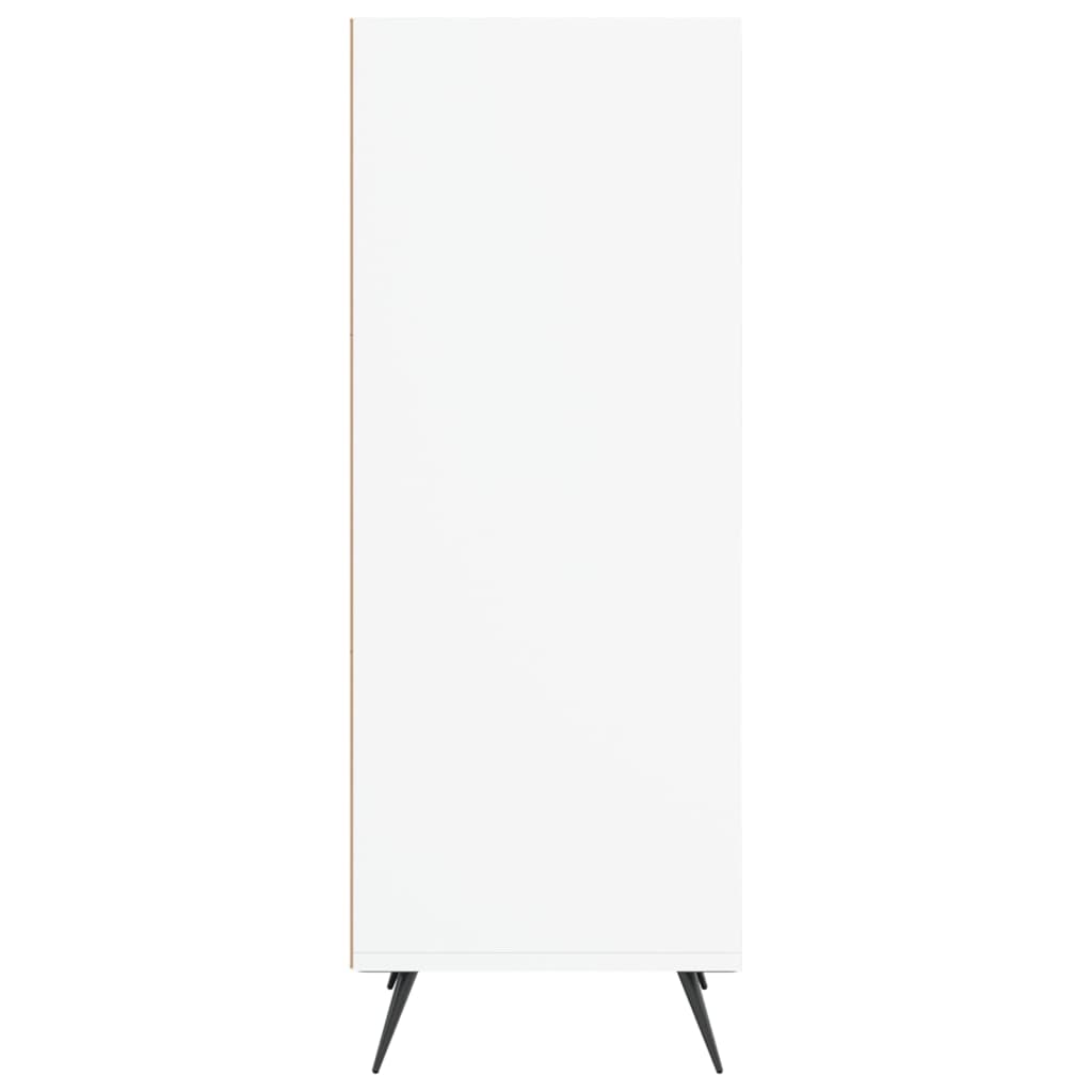 Armoire à étagères blanc 34,5x32,5x90 cm bois d'ingénierie - XIOS