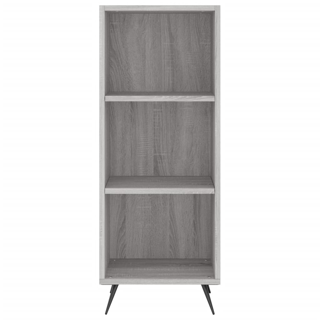 Armoire à étagères sonoma gris 34,5x32,5x90cm bois d'ingénierie - XIOS