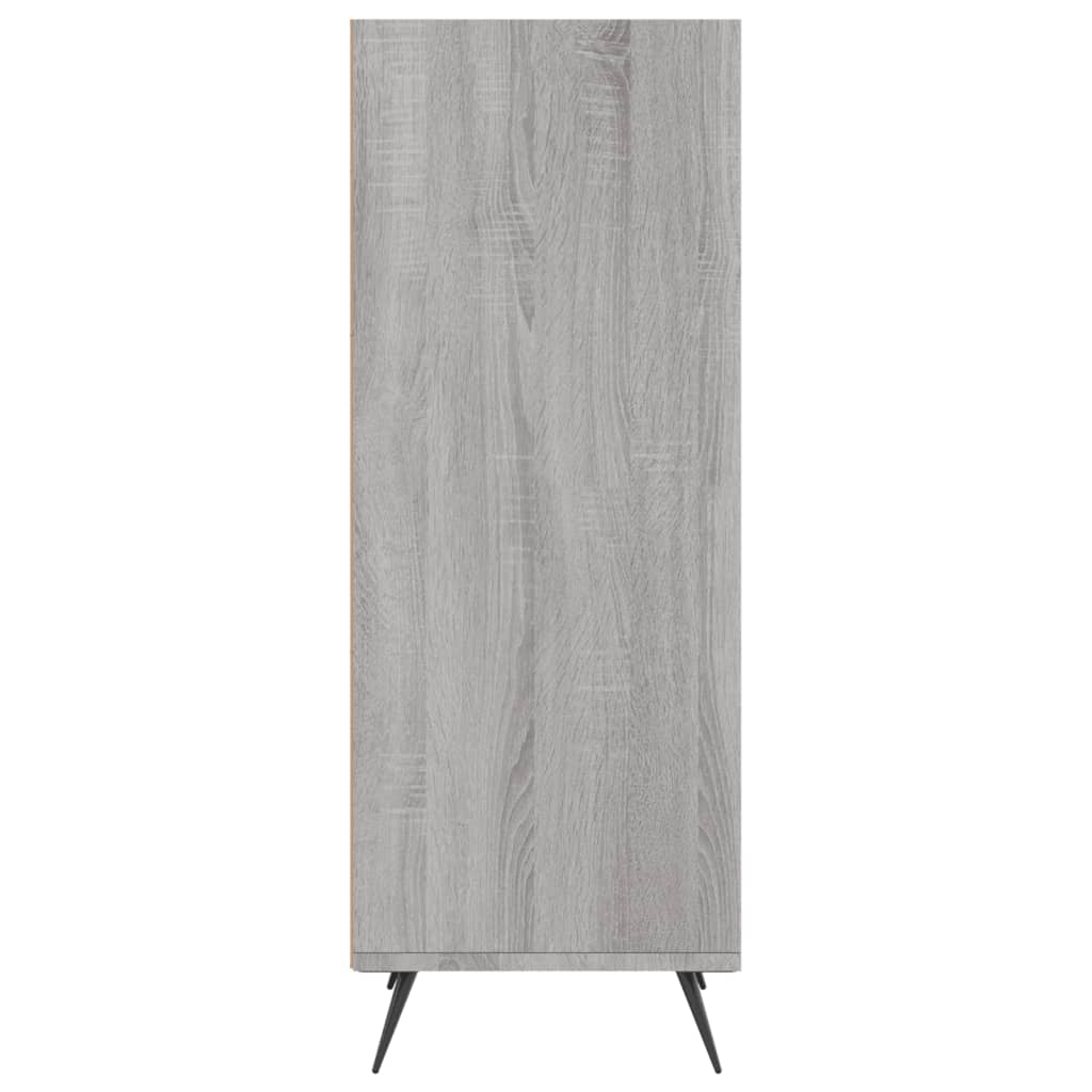 Armoire à étagères sonoma gris 34,5x32,5x90cm bois d'ingénierie - XIOS