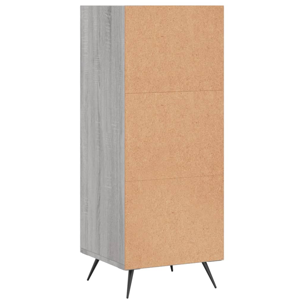 Armoire à étagères sonoma gris 34,5x32,5x90cm bois d'ingénierie - XIOS