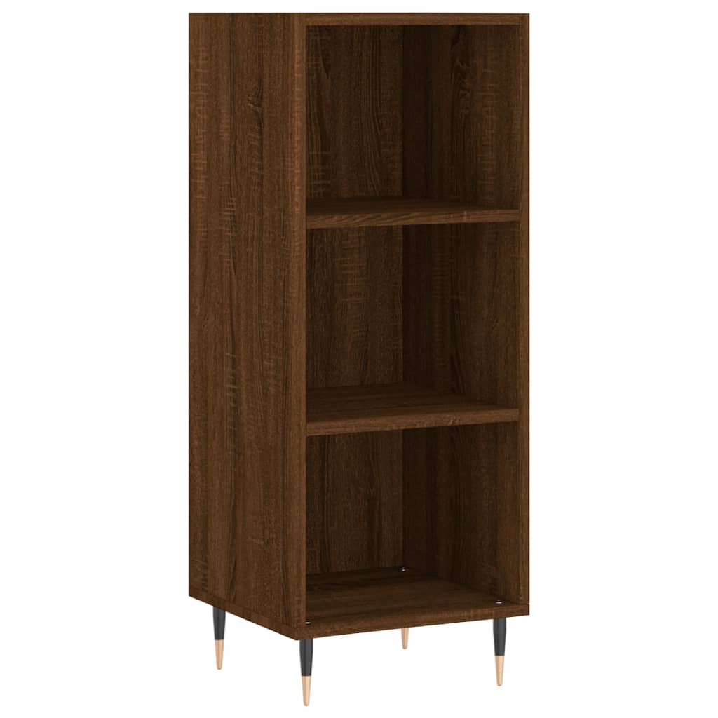 Buffet chêne marron 34,5x32,5x90 cm bois d'ingénierie - XIOS