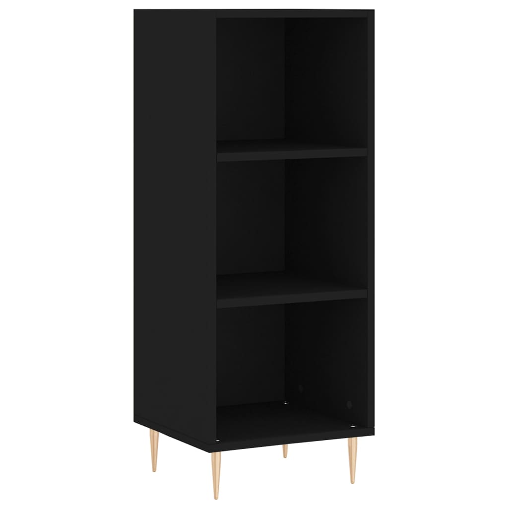 Buffet noir 34,5x32,5x90 cm bois d'ingénierie - XIOS