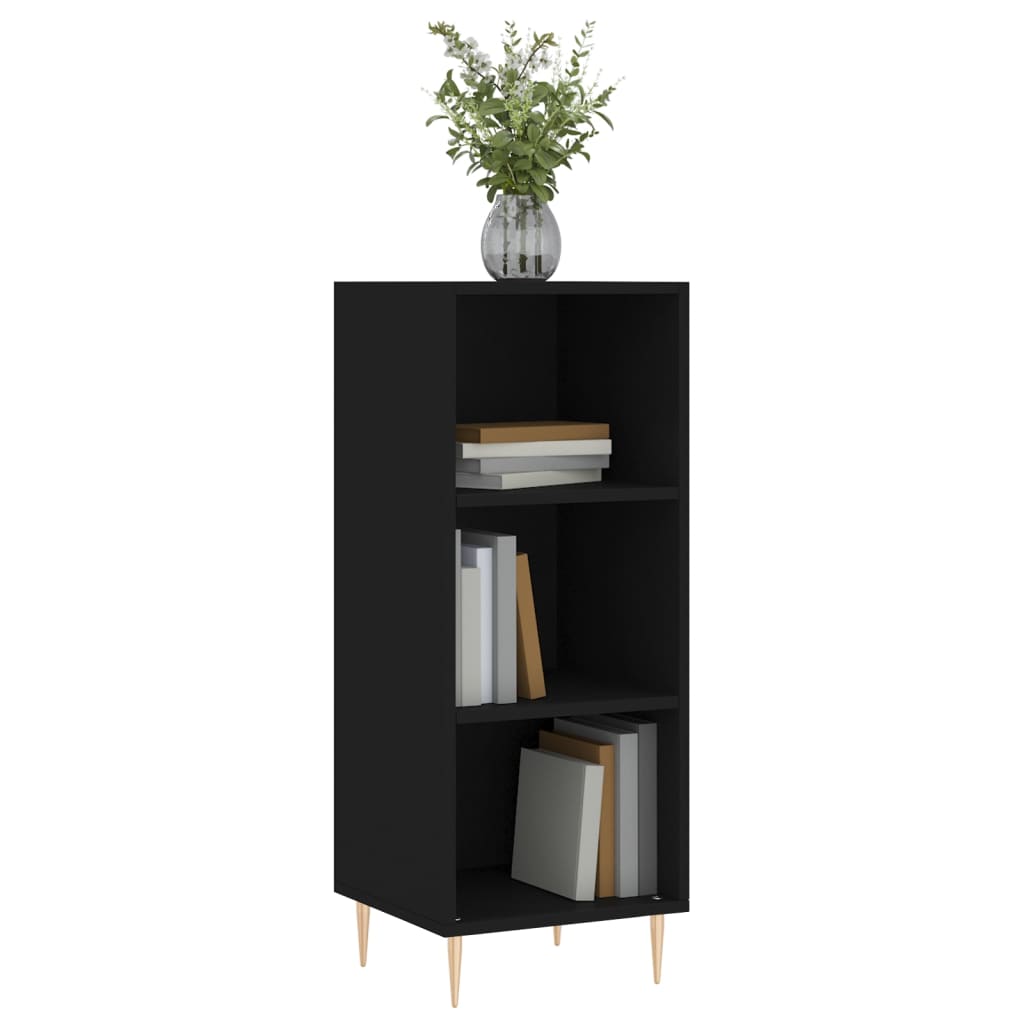 Buffet noir 34,5x32,5x90 cm bois d'ingénierie - XIOS