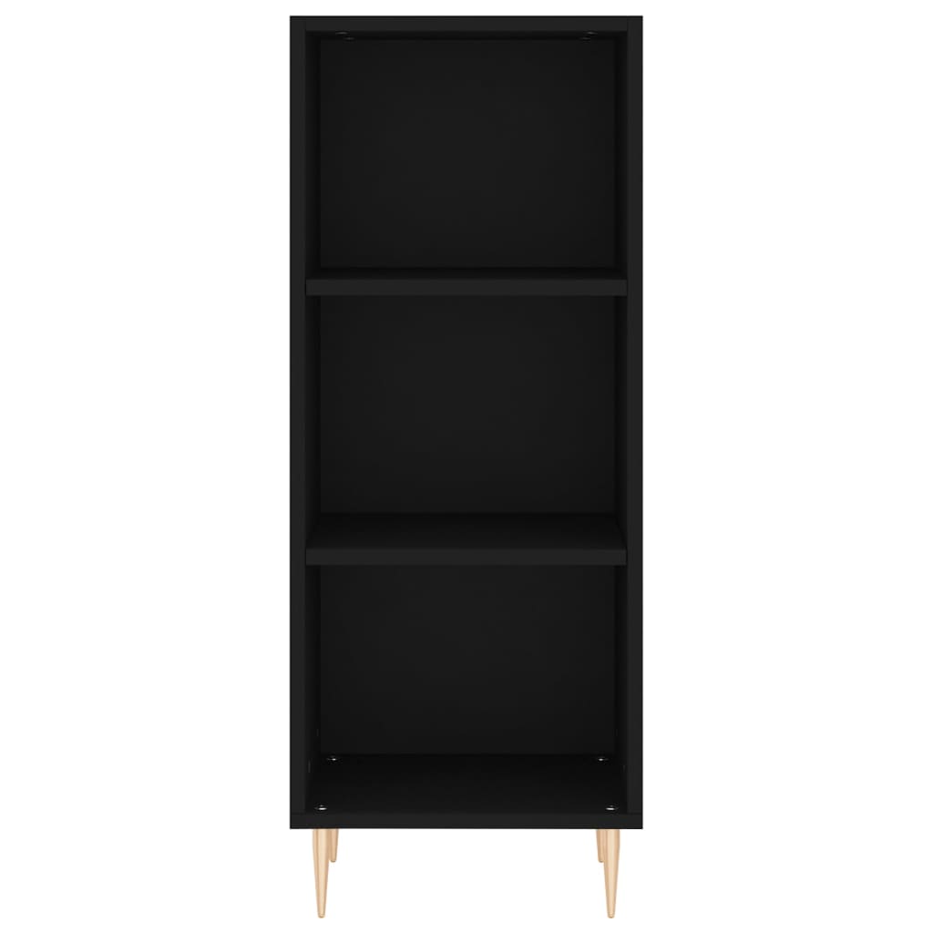 Buffet noir 34,5x32,5x90 cm bois d'ingénierie - XIOS