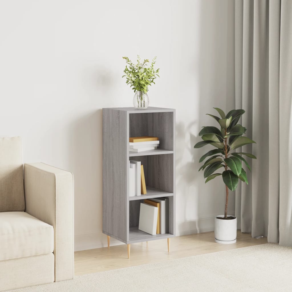 Buffet sonoma gris 34,5x32,5x90 cm bois d'ingénierie - XIOS