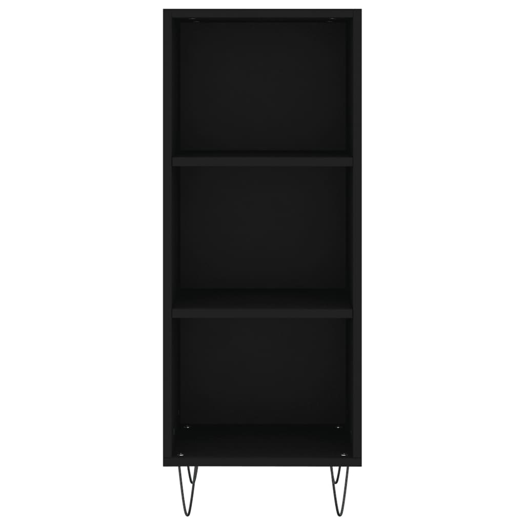 Buffet noir 34,5x32,5x90 cm bois d'ingénierie - XIOS