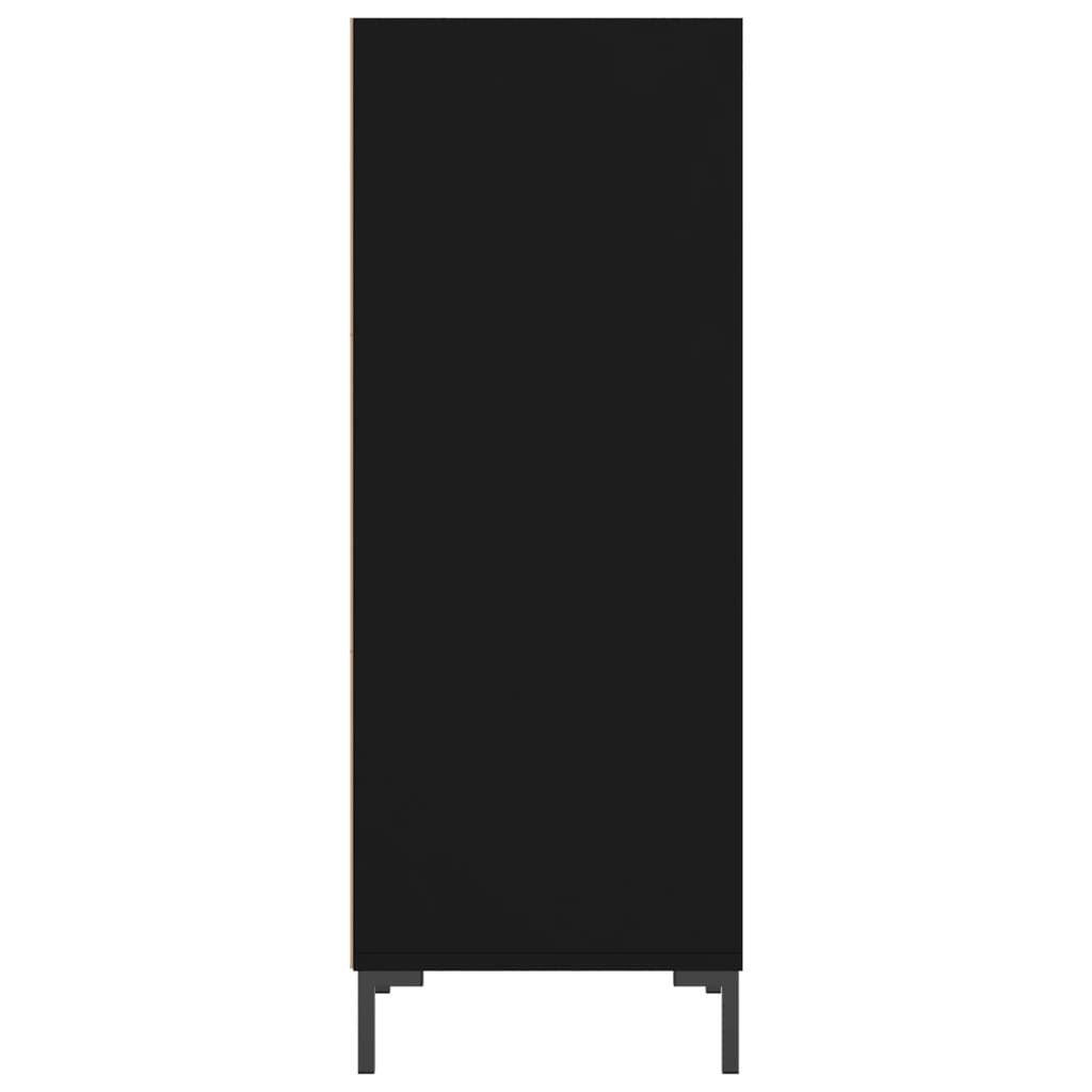 Buffet noir 34,5x32,5x90 cm bois d'ingénierie - XIOS