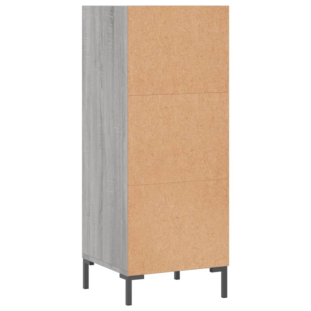 Buffet sonoma gris 34,5x32,5x90 cm bois d'ingénierie - XIOS