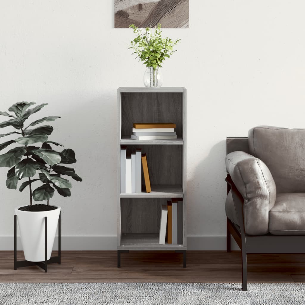 Buffet sonoma gris 34,5x32,5x90 cm bois d'ingénierie - XIOS
