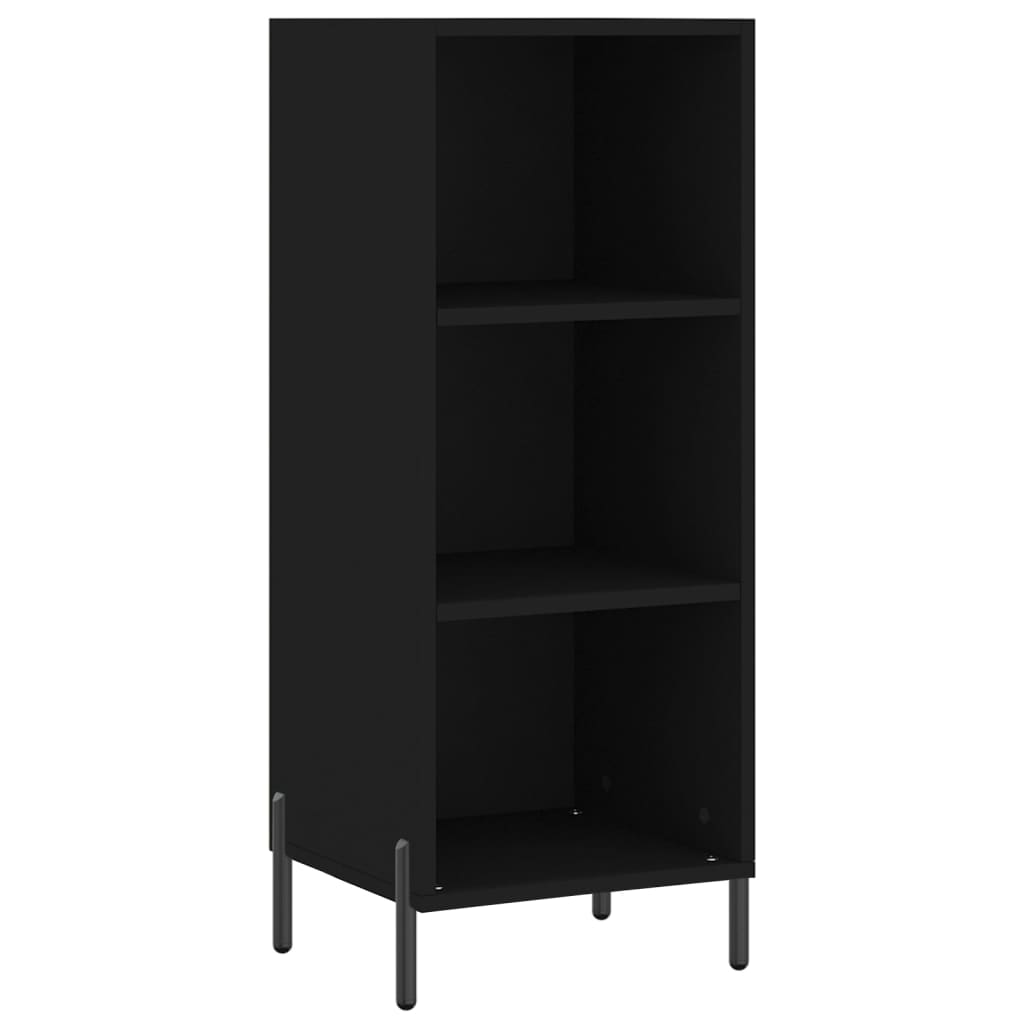 Buffet noir 34,5x32,5x90 cm bois d'ingénierie - XIOS