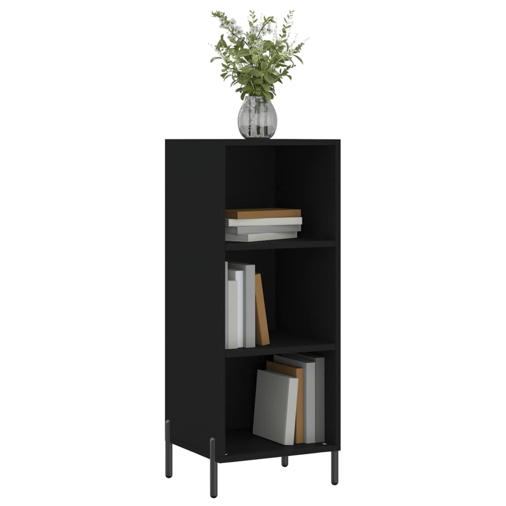Buffet noir 34,5x32,5x90 cm bois d'ingénierie - XIOS