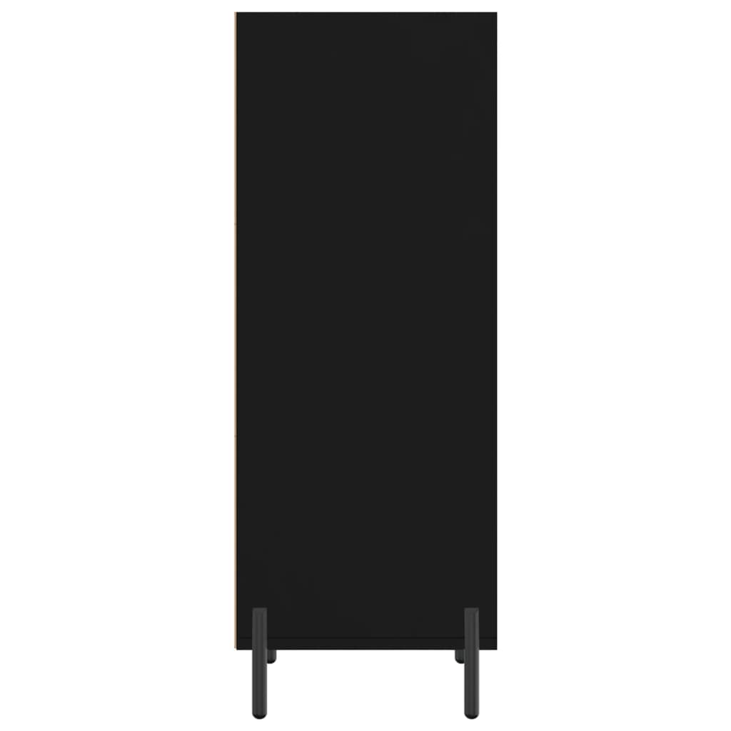 Buffet noir 34,5x32,5x90 cm bois d'ingénierie - XIOS