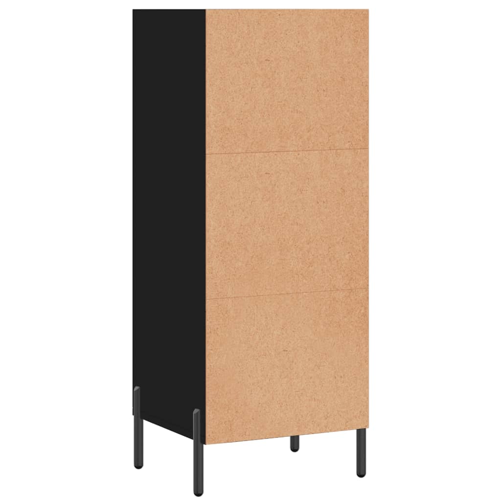 Buffet noir 34,5x32,5x90 cm bois d'ingénierie - XIOS