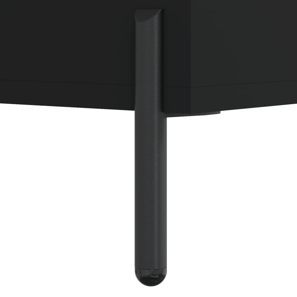 Buffet noir 34,5x32,5x90 cm bois d'ingénierie - XIOS