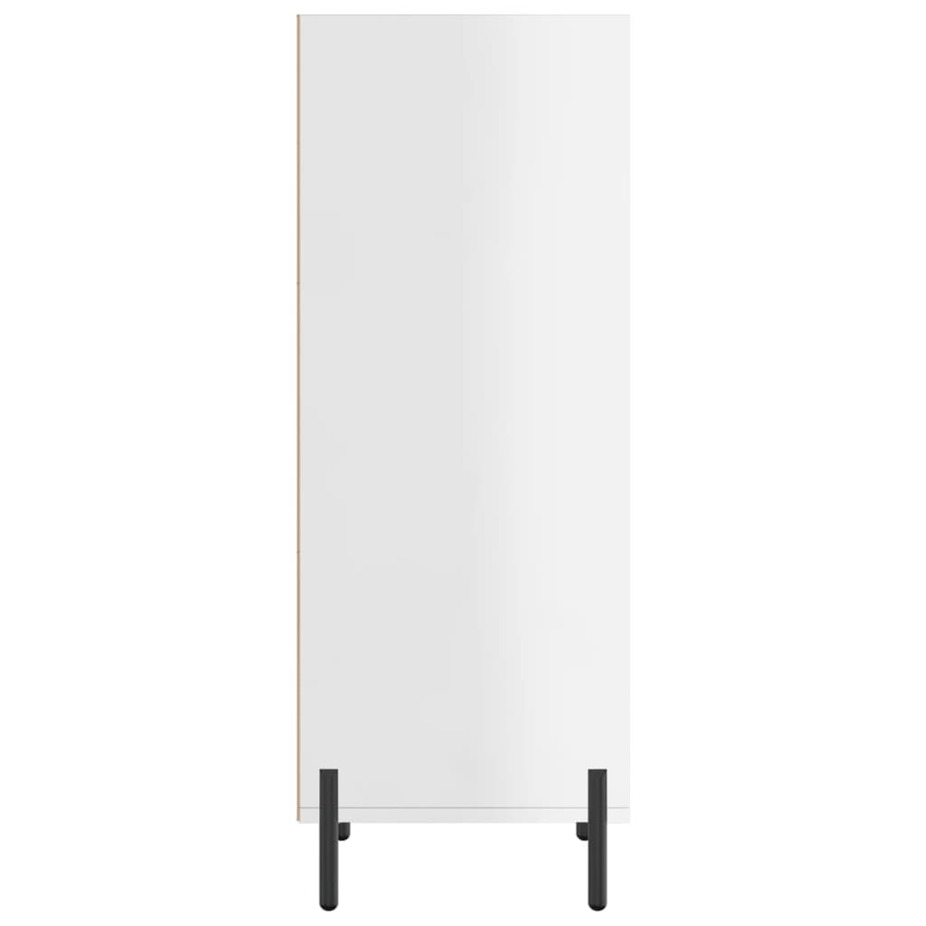 Buffet blanc brillant 34,5x32,5x90 cm bois d'ingénierie - XIOS
