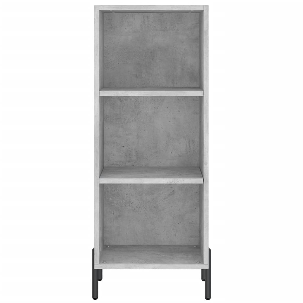 Buffet gris béton 34,5x32,5x90 cm bois d'ingénierie - XIOS