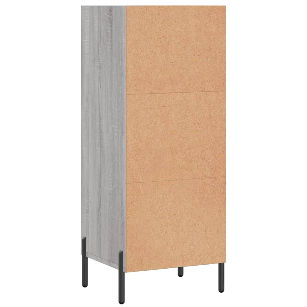 Buffet sonoma gris 34,5x32,5x90 cm bois d'ingénierie - XIOS