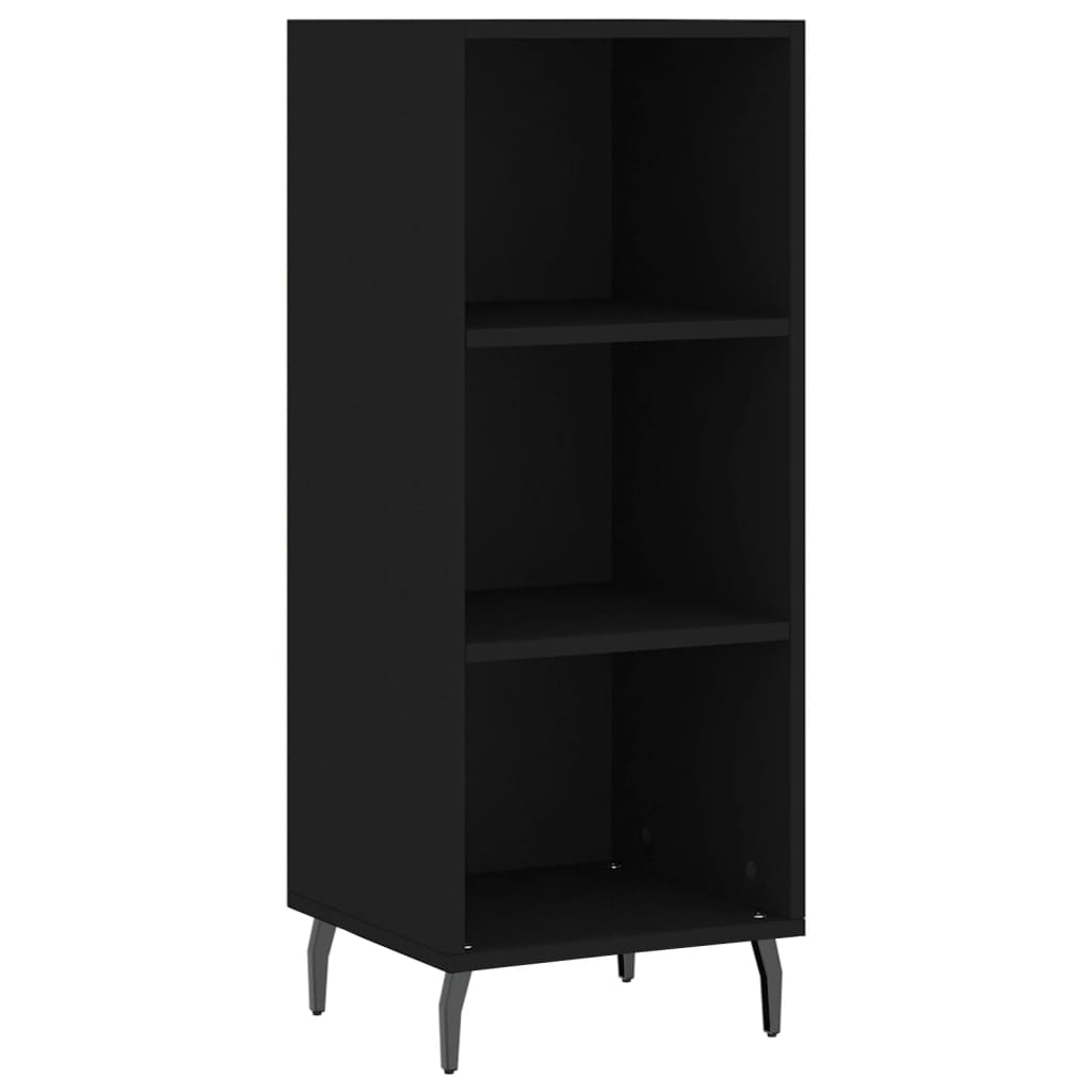 Buffet noir 34,5x32,5x90 cm bois d'ingénierie - XIOS