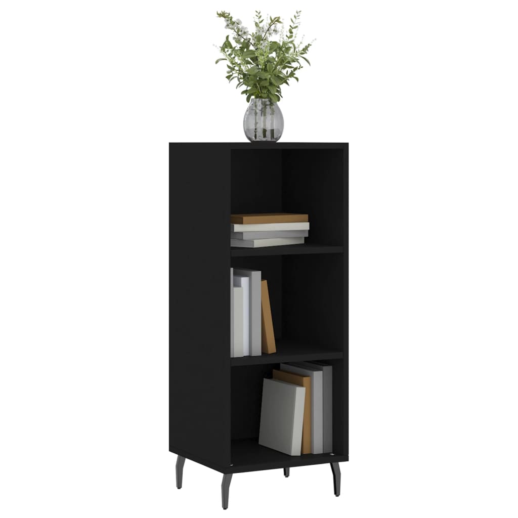 Buffet noir 34,5x32,5x90 cm bois d'ingénierie - XIOS