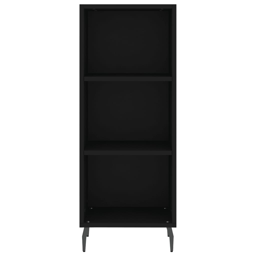 Buffet noir 34,5x32,5x90 cm bois d'ingénierie - XIOS