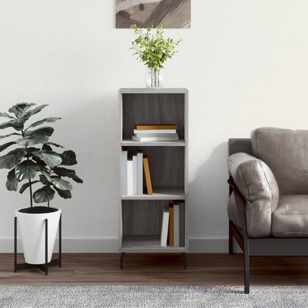 Buffet sonoma gris 34,5x32,5x90 cm bois d'ingénierie - XIOS