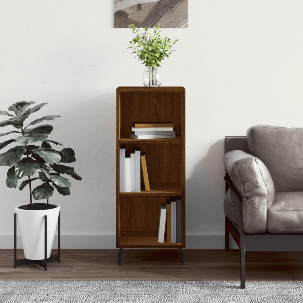 Buffet chêne marron 34,5x32,5x90 cm bois d'ingénierie - XIOS