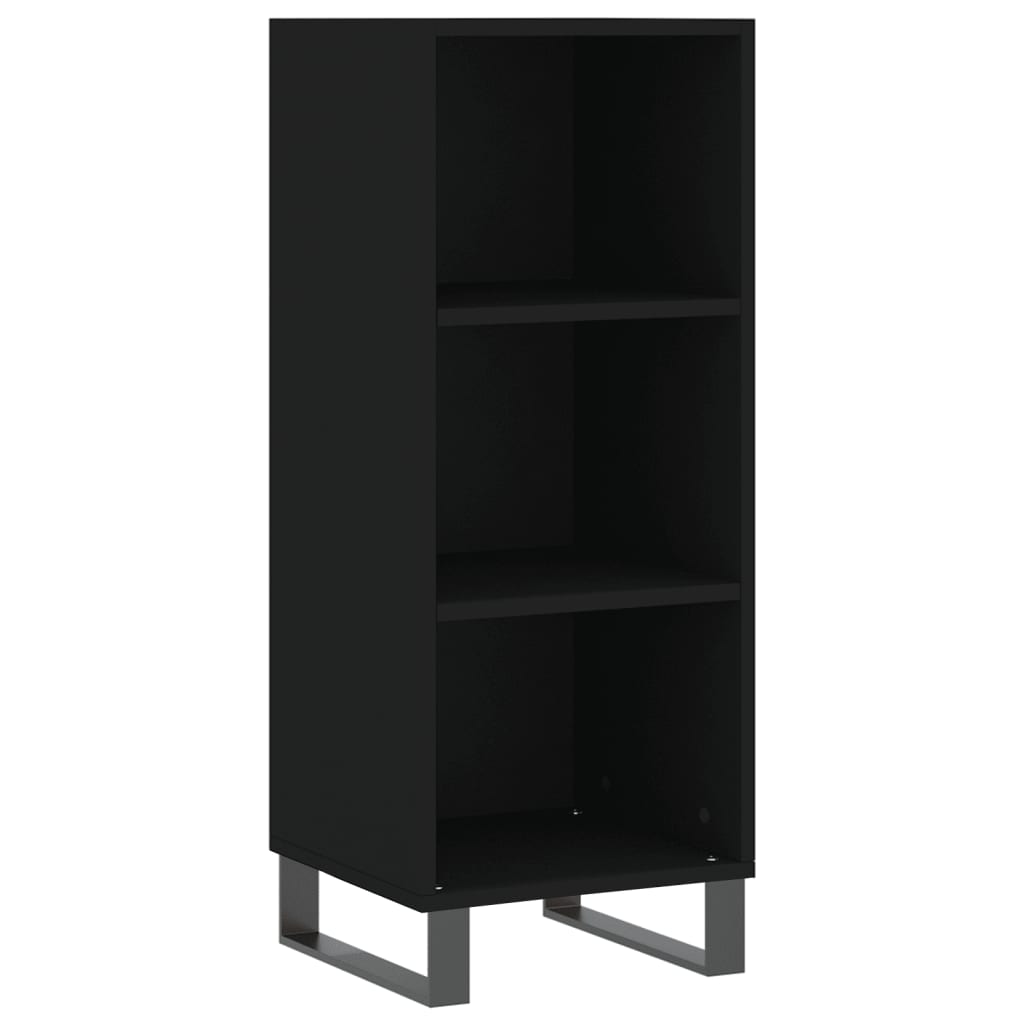 Buffet noir 34,5x32,5x90 cm bois d'ingénierie - XIOS