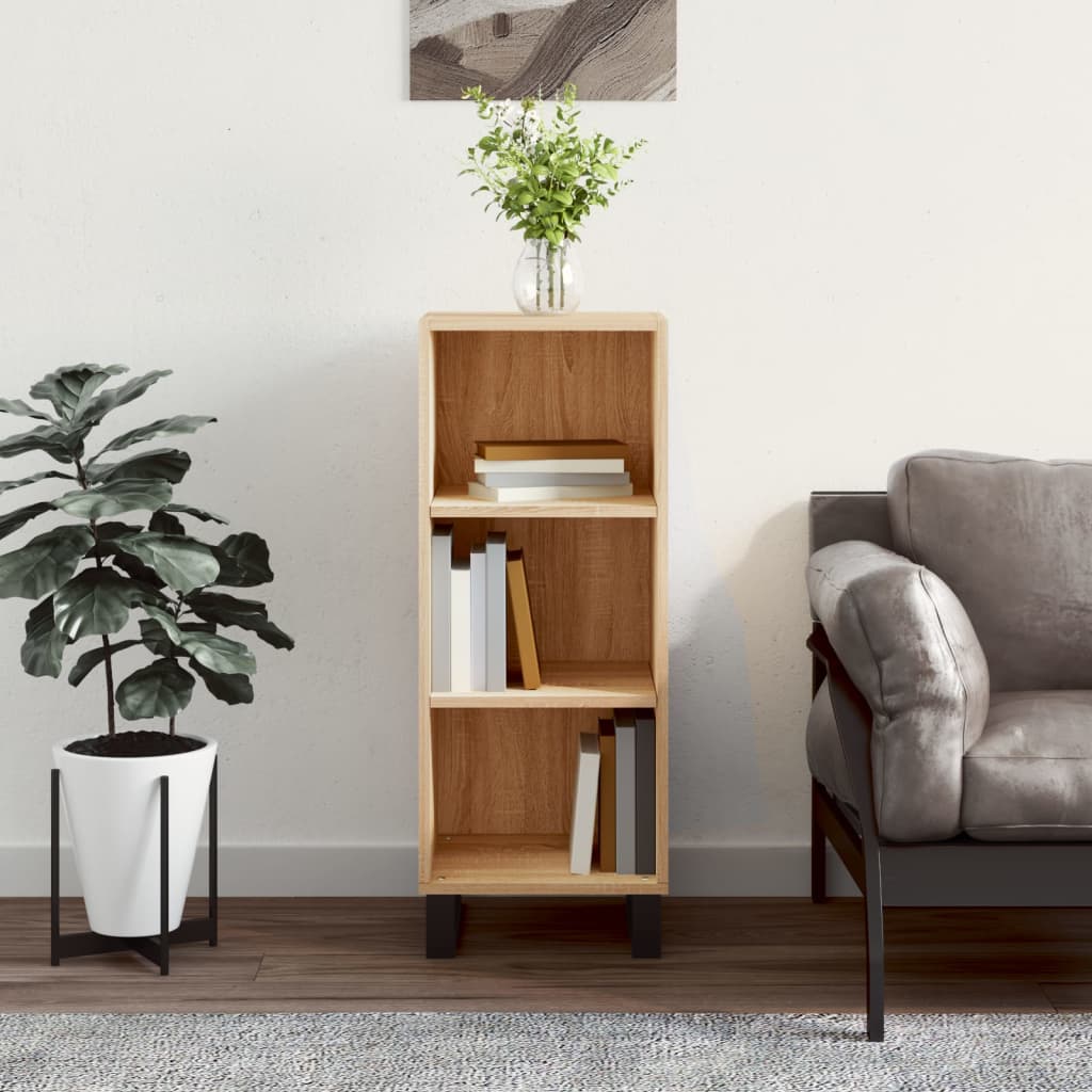 Buffet chêne sonoma 34,5x32,5x90 cm bois d'ingénierie - XIOS
