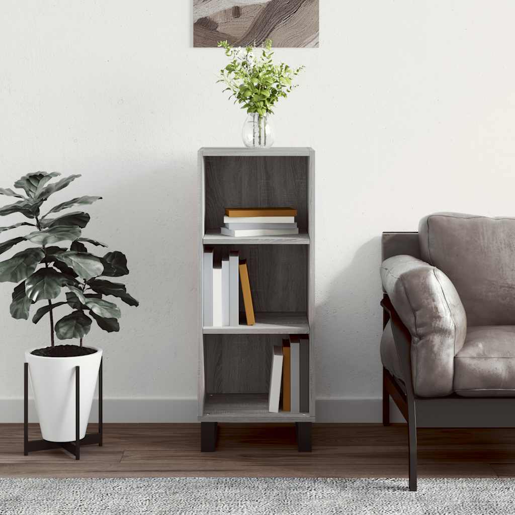Buffet sonoma gris 34,5x32,5x90 cm bois d'ingénierie - XIOS