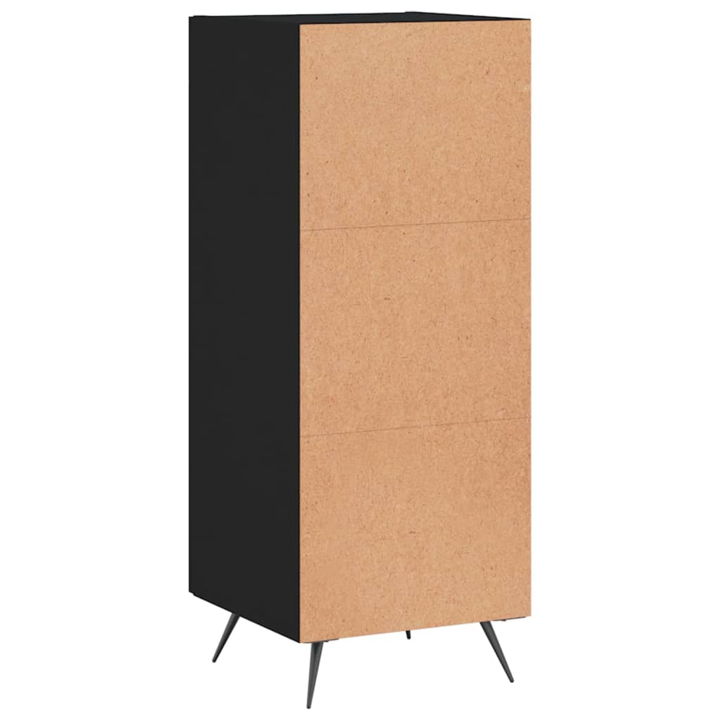 Buffet Noir 34,5x34x90 cm Bois d'ingénierie - XIOS