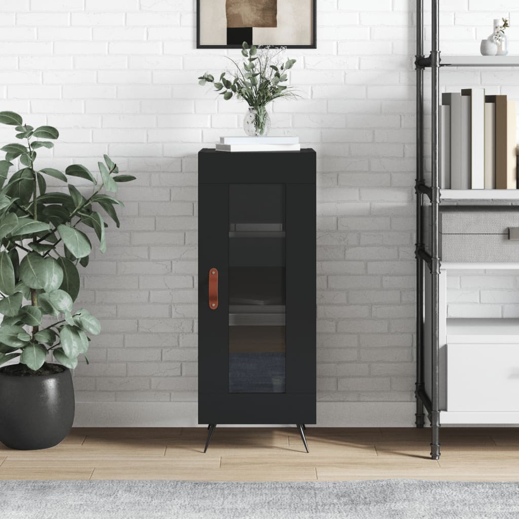 Buffet Noir 34,5x34x90 cm Bois d'ingénierie - XIOS