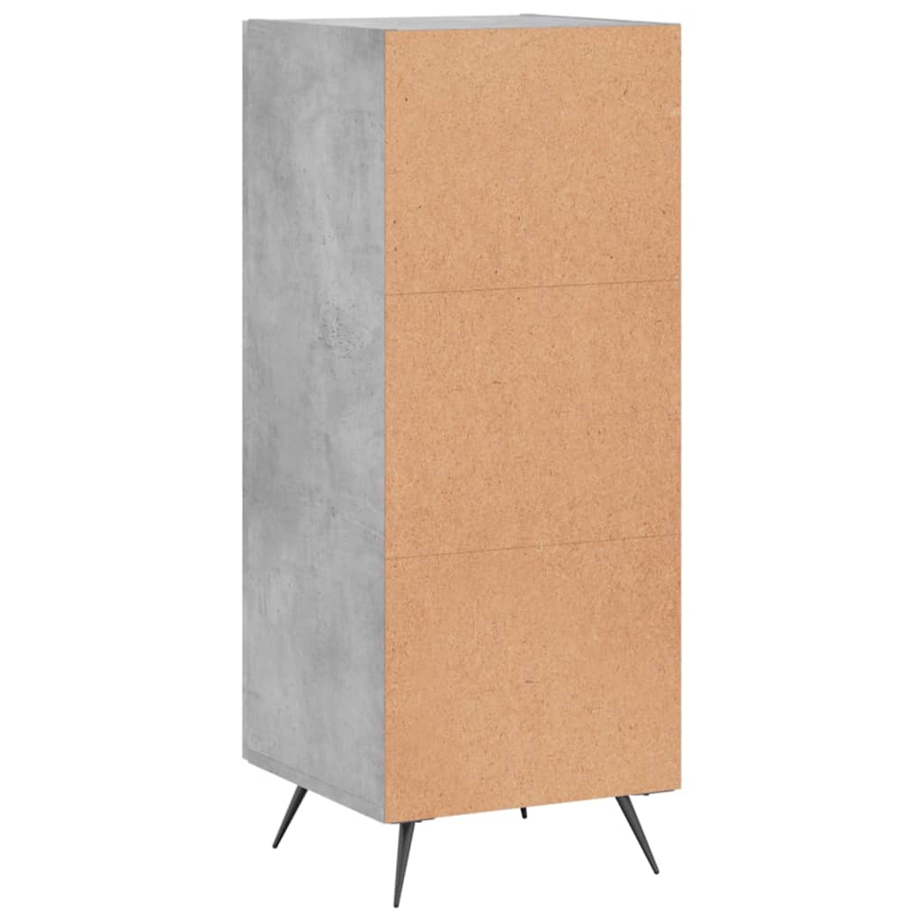Buffet Gris béton 34,5x34x90 cm Bois d'ingénierie - XIOS