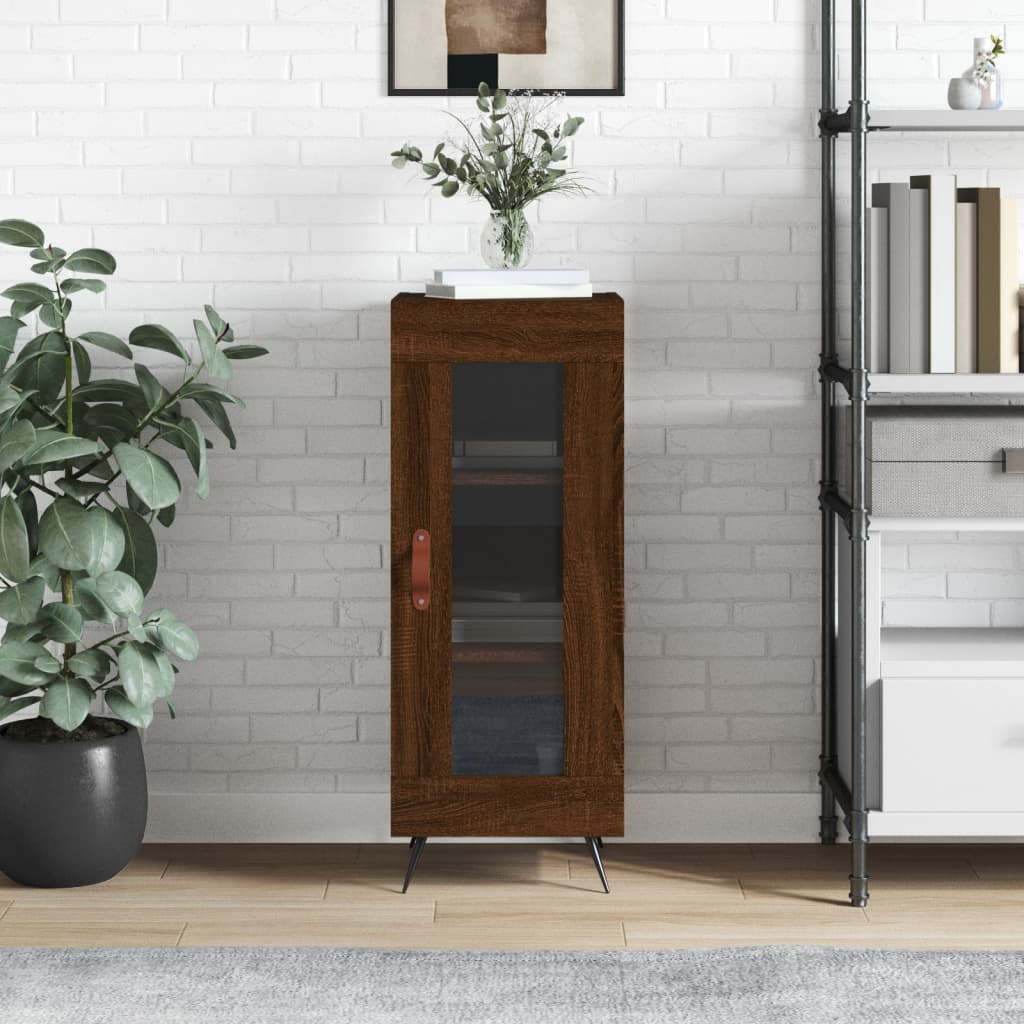 Buffet Chêne marron 34,5x34x90 cm Bois d'ingénierie - XIOS