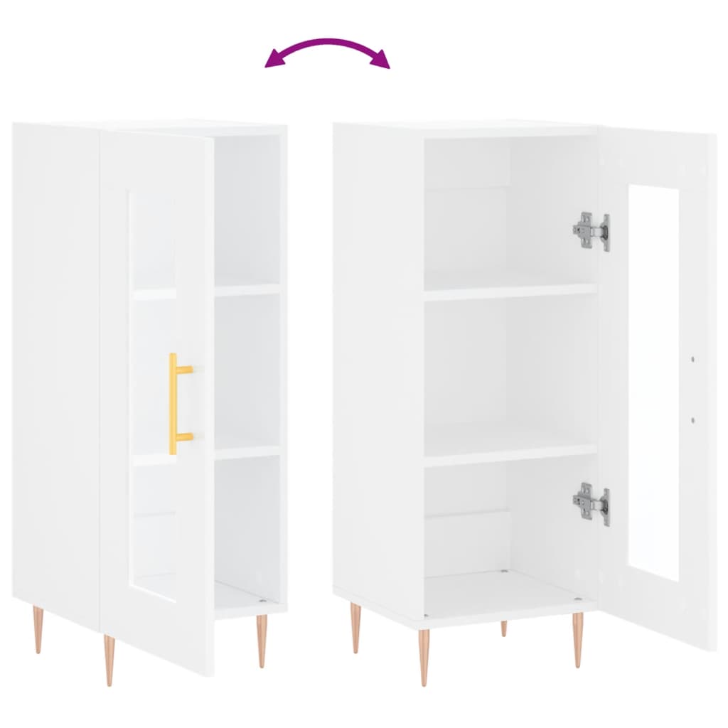 Buffet blanc 34,5x34x90 cm bois d'ingénierie - XIOS