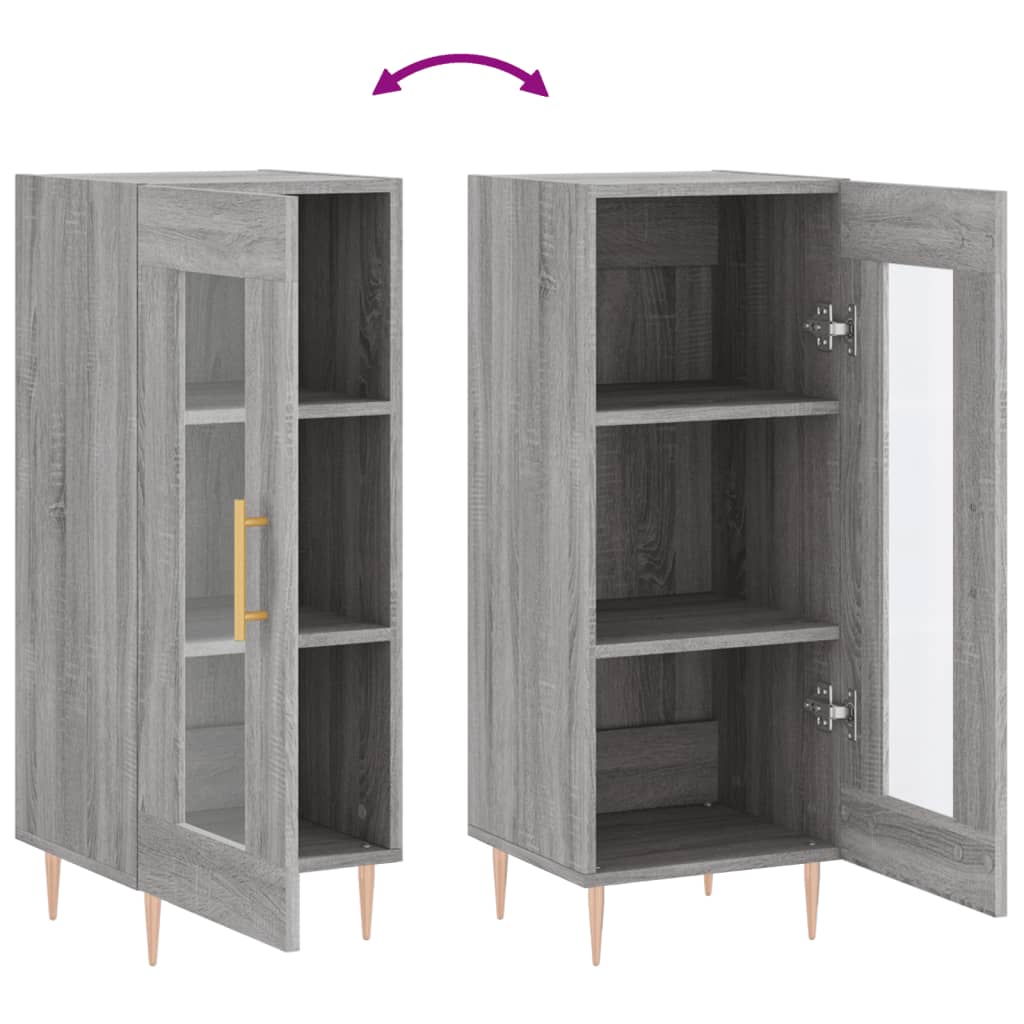 Buffet Sonoma gris 34,5x34x90 cm Bois d'ingénierie - XIOS