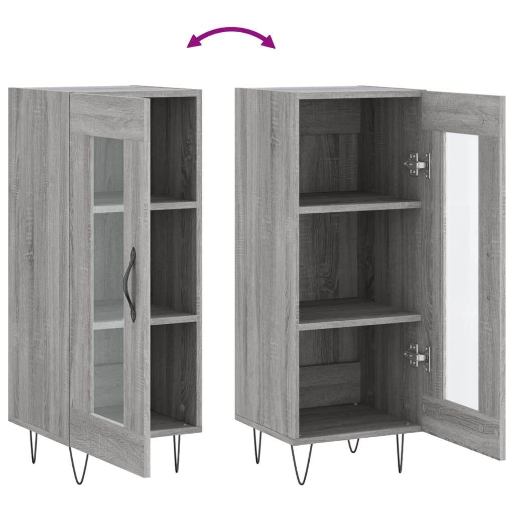 Buffet Sonoma gris 34,5x34x90 cm Bois d'ingénierie - XIOS