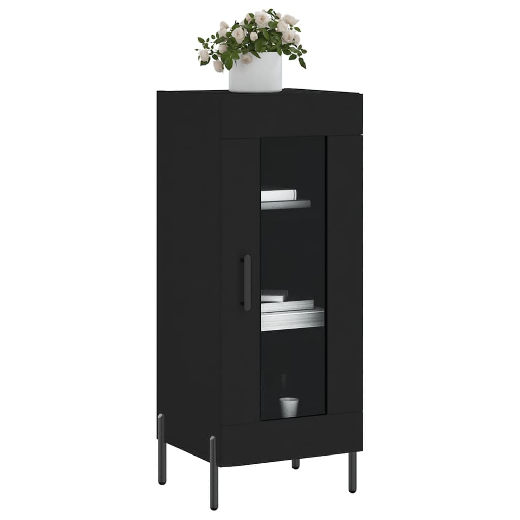 Buffet Noir 34,5x34x90 cm Bois d'ingénierie - XIOS